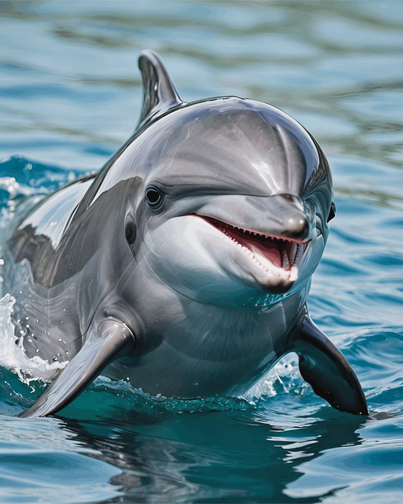Echte Bilder
Ein KI-generiertes Bild eines Delphins
