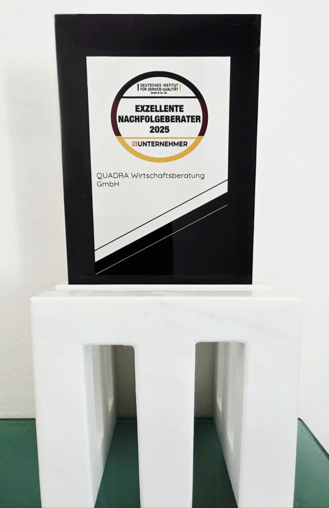 EMCP gratuliert Quadra
Bild des Awards Exzellente Nachfolgeberater 2025 bei Quadra
