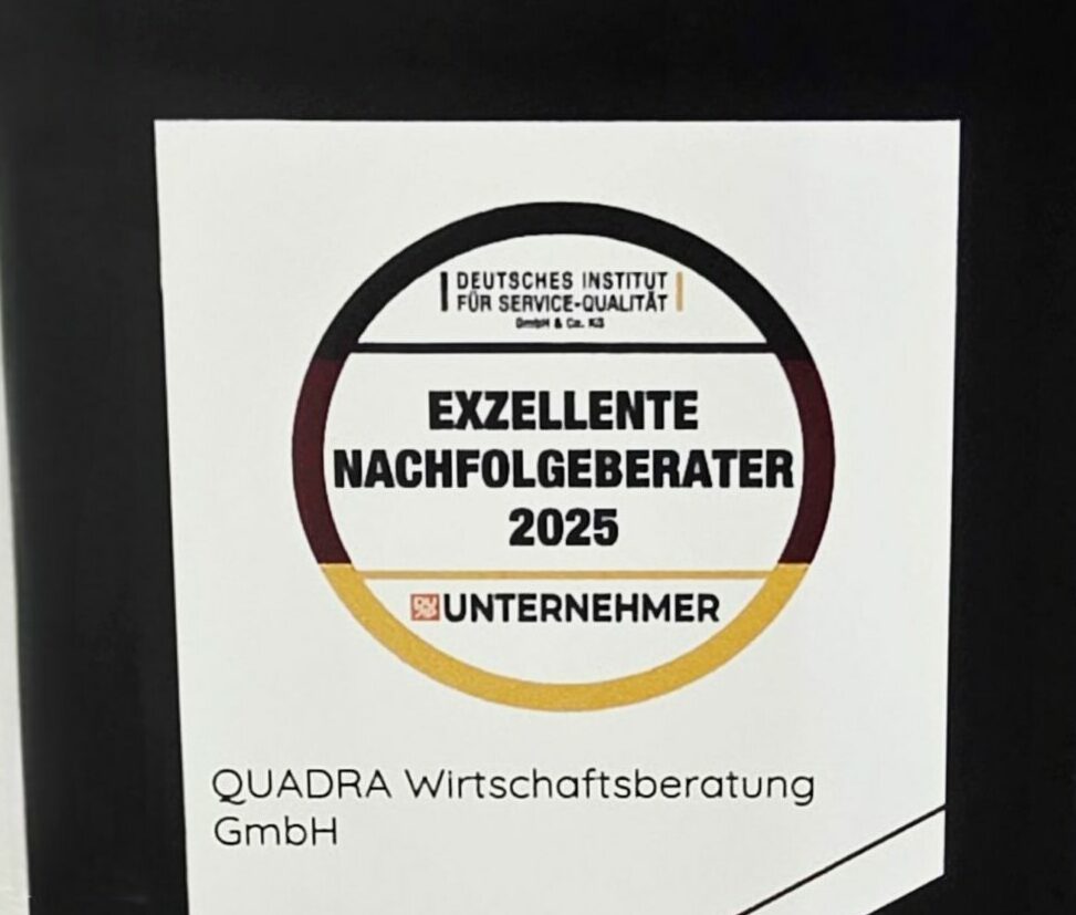 EMCP gratuliert Quadra zum Award Exzellente Nachfolgeberater 2025